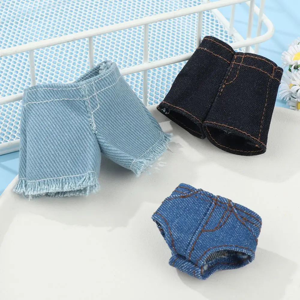 Wysokiej jakości modne jeansowe szorty, codzienne ubrania, kwieciste ubranka dla lalek, skórzane spodnie dla lalek 11,5 cala/dla lalek BJD 1/6/dla lalek 30 cm