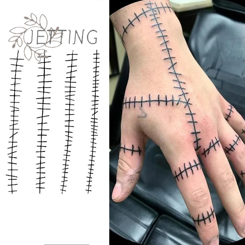 (DP11)1 Sheet New Technology Magic Waterproof Semi Permanent Sticker Scar Temporary Tattoo For Daily Use