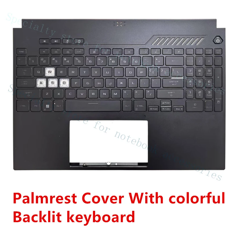 

A+ New For ASUS TUF Gaming A15 F15 FX507 FA507 FX517 Palmret Cover with keyboard