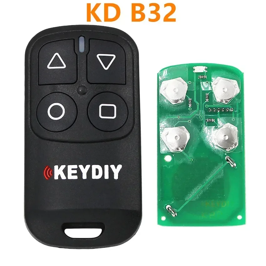 10pcs KEYDIY KD B32 General Garage Door Remote Key 4 Buttons for KD900 URG200 KD-X2/KD MINI KD200 MINI Remote Key Programmer