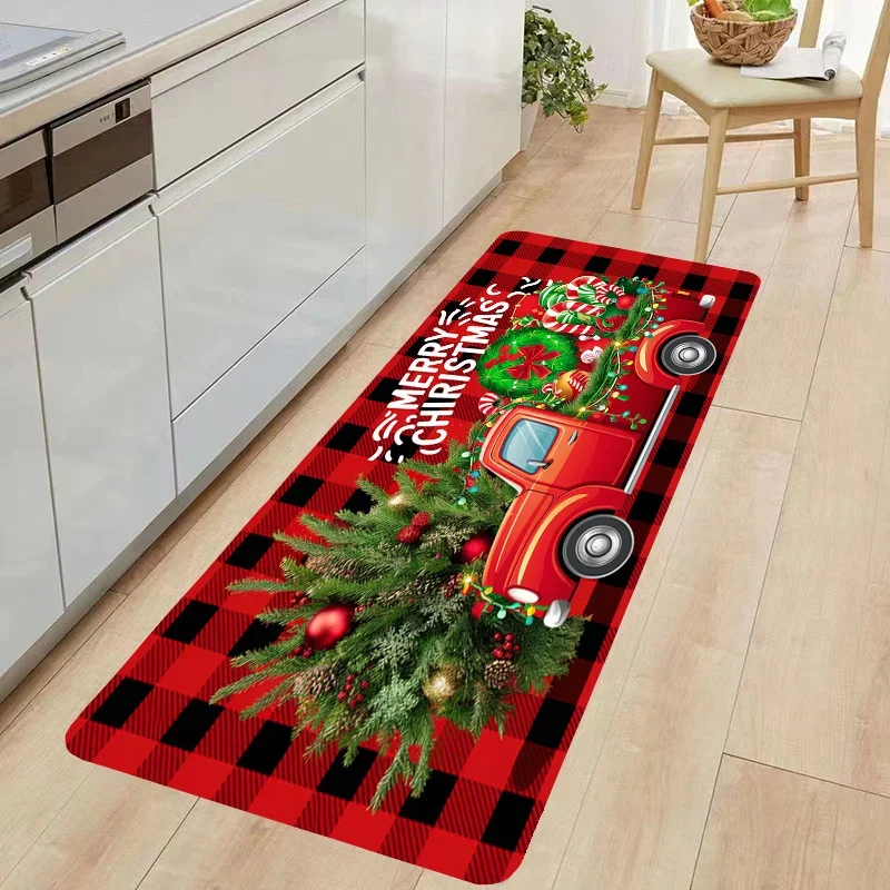 1pc  100% Polyester  Kitchen Mats, Non-Slip And Carpets Suitable for Bedrooms, Living Rooms, And Kitchen Entrances, Absorbent