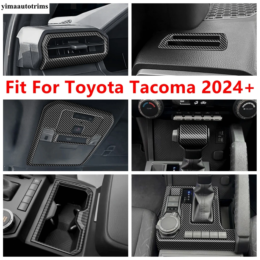 

Gear Shift Panel / Water Cup / Read Light Lamp / Dashboard Air AC Outlet Vent Cover Trim Accessories For Toyota Tacoma 2024 2025