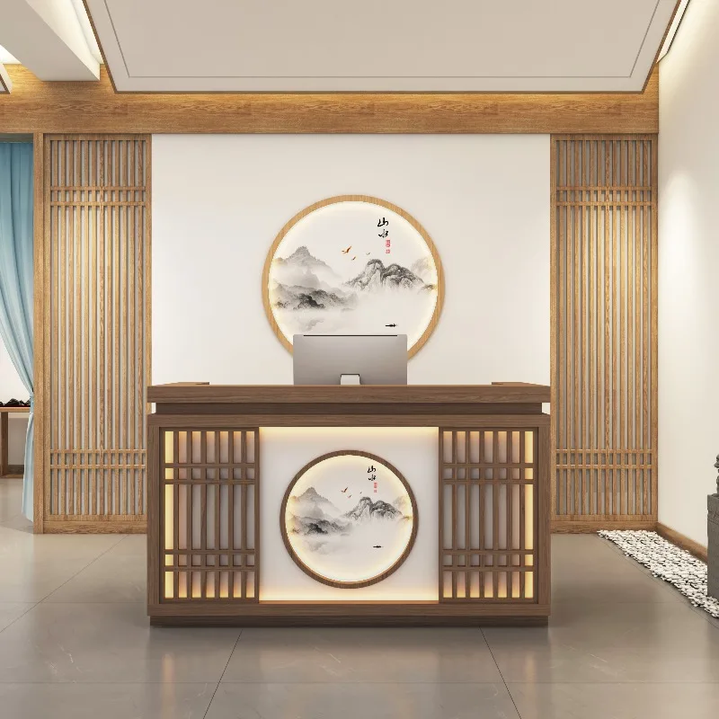 Company Organizers Reception Desks Design Display Executive Restaurant Hotel Reception Desks Modern Scrivania Lounge Furniture