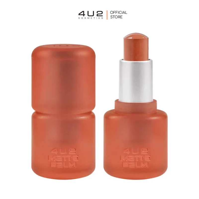 Thailand 4U2 Matte Balm Lipstick Soft Matte Lipstick Non-stick Cup Long-lasting Waterproof Lip Rouge Beauty Makeup Cosmetics