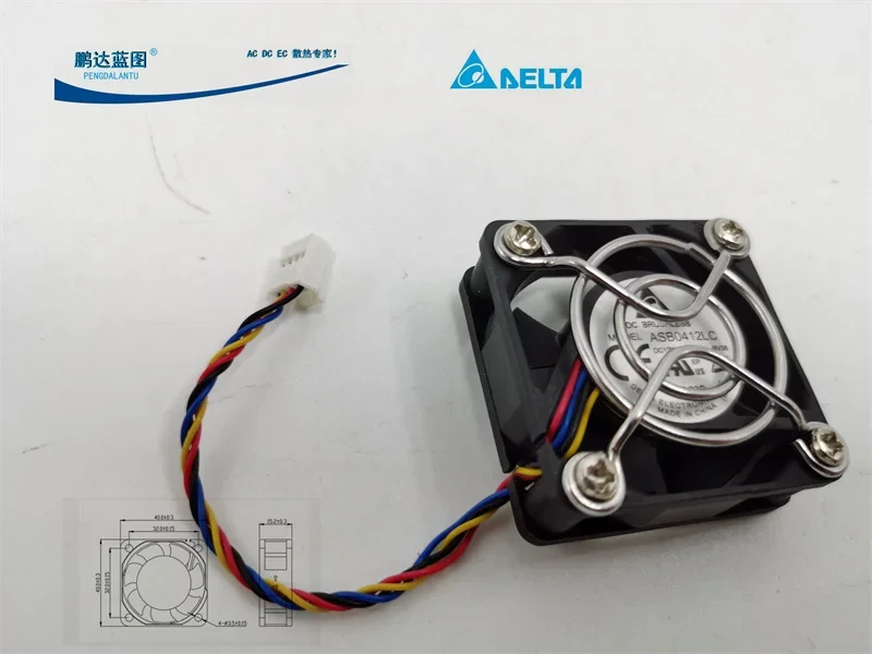 pa Asb0412lc Hydro Bearing 12v0. 06A 4015 4cm PWM Mute Switch Cooling Fan40*40*15mm