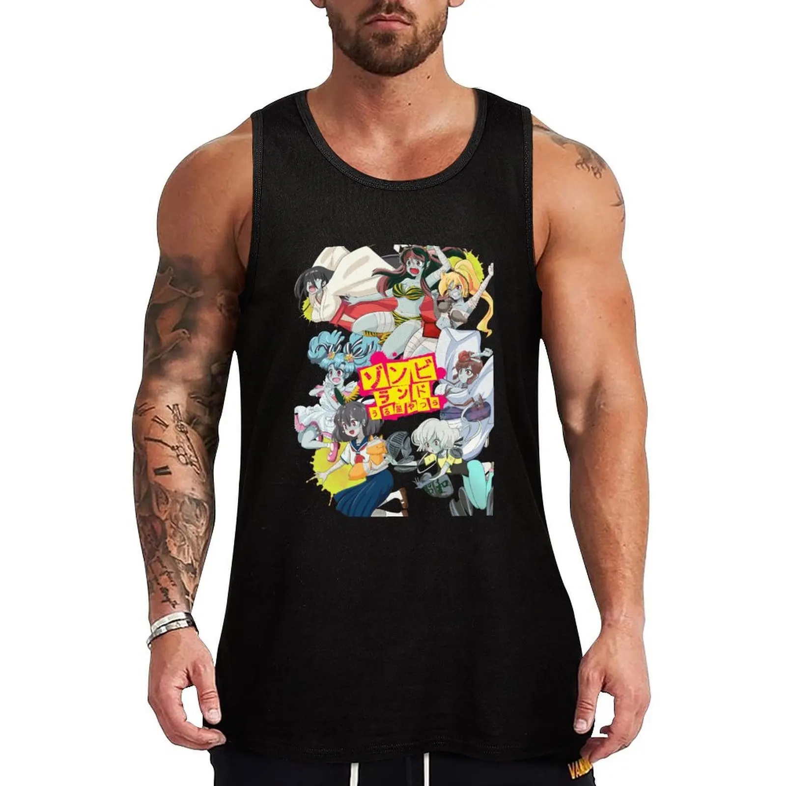

Copy of Zombieland Saga Tank Top summer clothes for men gym shirts Men's gym T-shirt men
