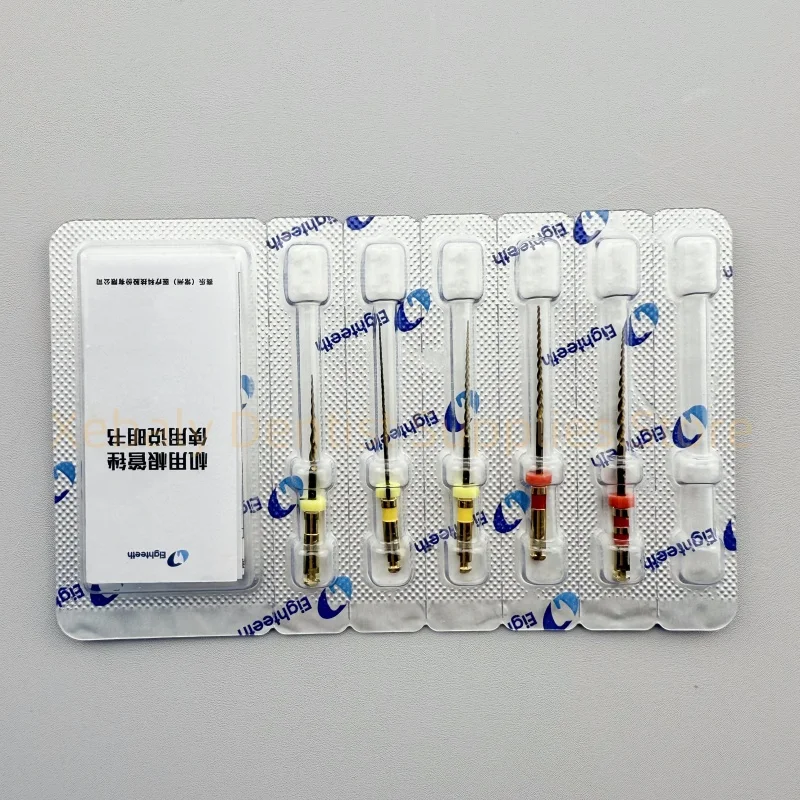 

4x5Pcs/Pack Dental Endodontic Rotary Files Eighteeth E-FLEX Gold Heat-Activated Nickel-Titanium File Engine Root Canal Materials
