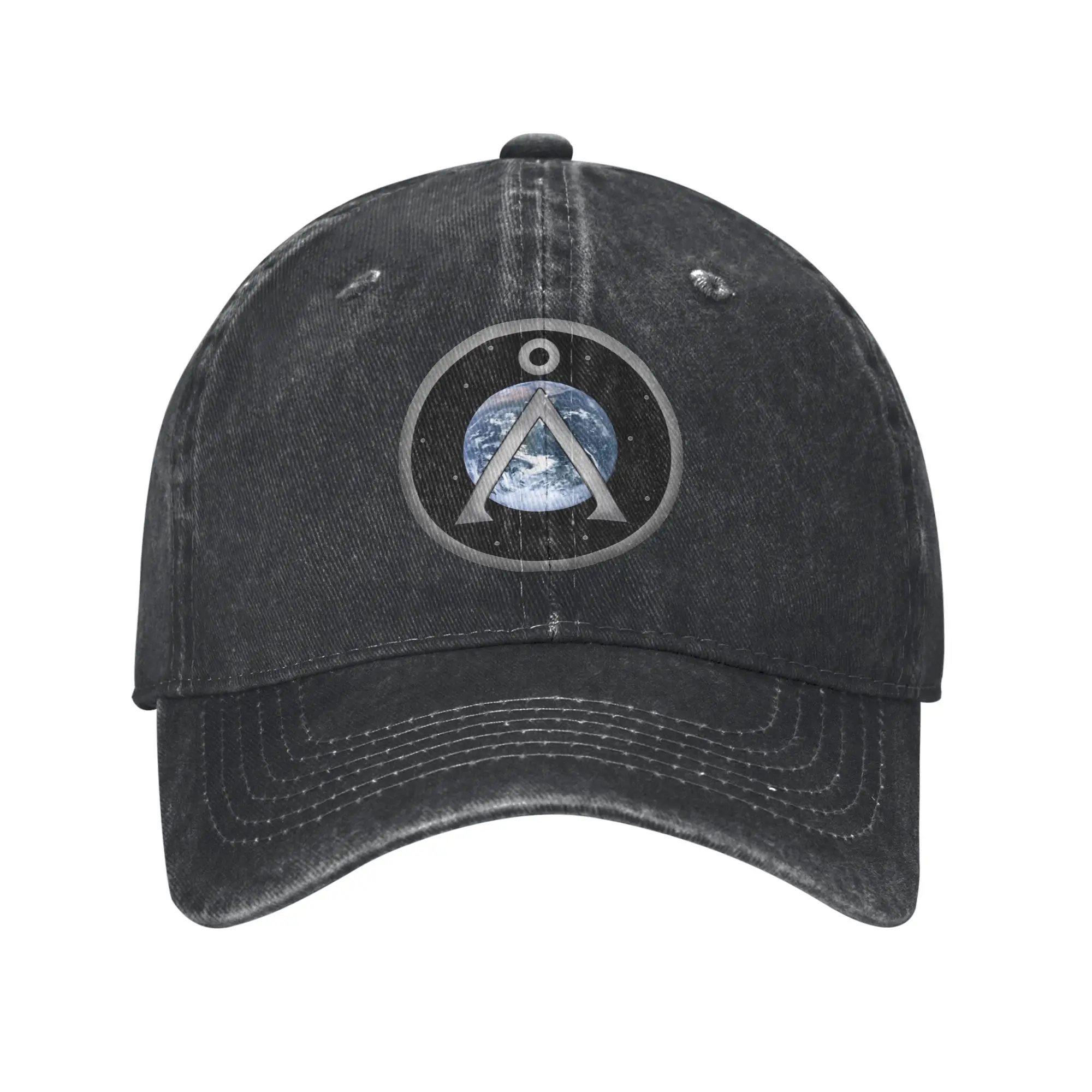 Stargate SG1 Earth Patch  Baseball Caps Distressed Denim Space Sun Cap for Men Women Outdoor  Adjustable Fit Caps Hat