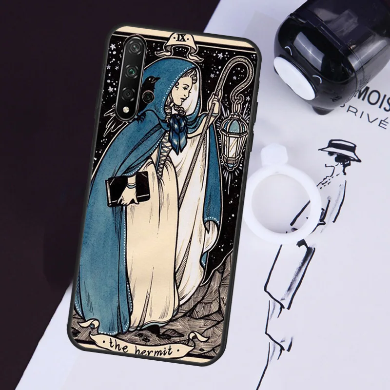 Tarot Card The Hermit Case For Huawei Nova 10 9 SE 11 Pro 5T 11i 8i 3i Y60 Y61 Y70 Y90 Y91 P20 P30 P40 Lite Cover