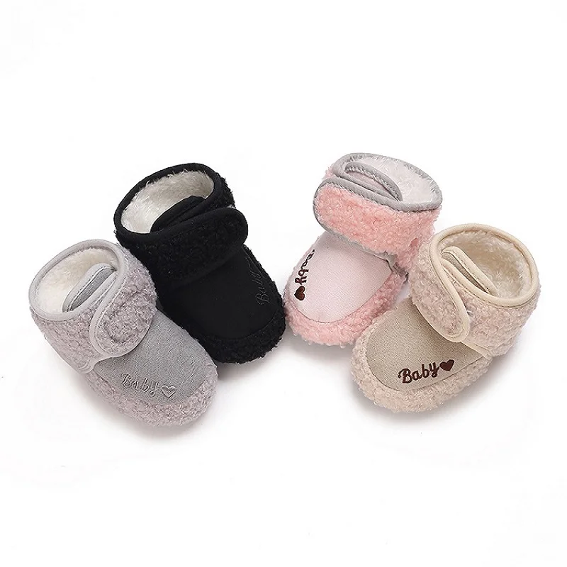 

HAIZHIW 0-18 Months Baby Casual Shoes Newborn Baby Boys Girls Winter Warm Shoes Infant Toddler Soft Sole Anti-slip Baby Shoes