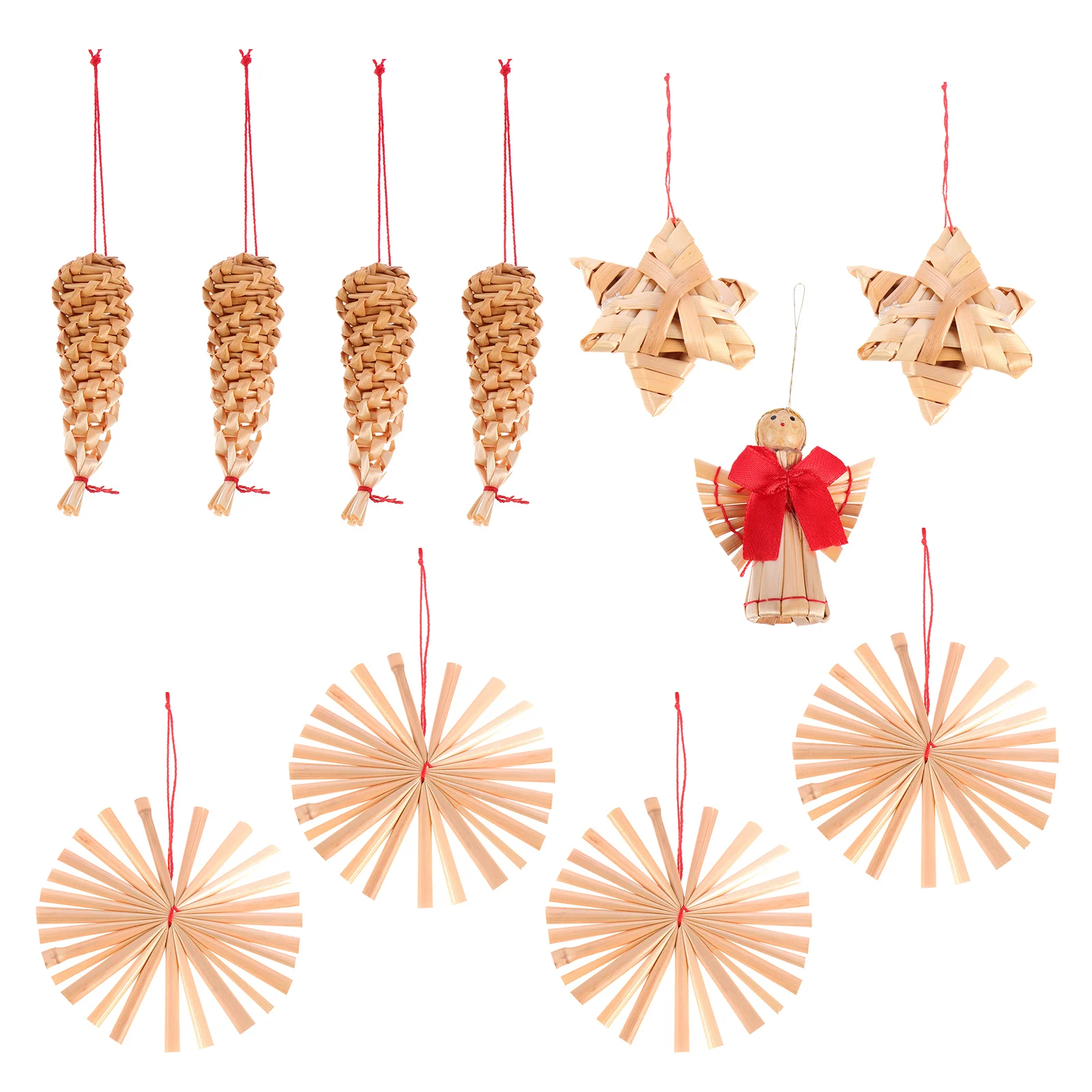 

11 Pcs Christmas Palette Decorations Lovely Pendant Natural Ornaments Party Supplies Hanging
