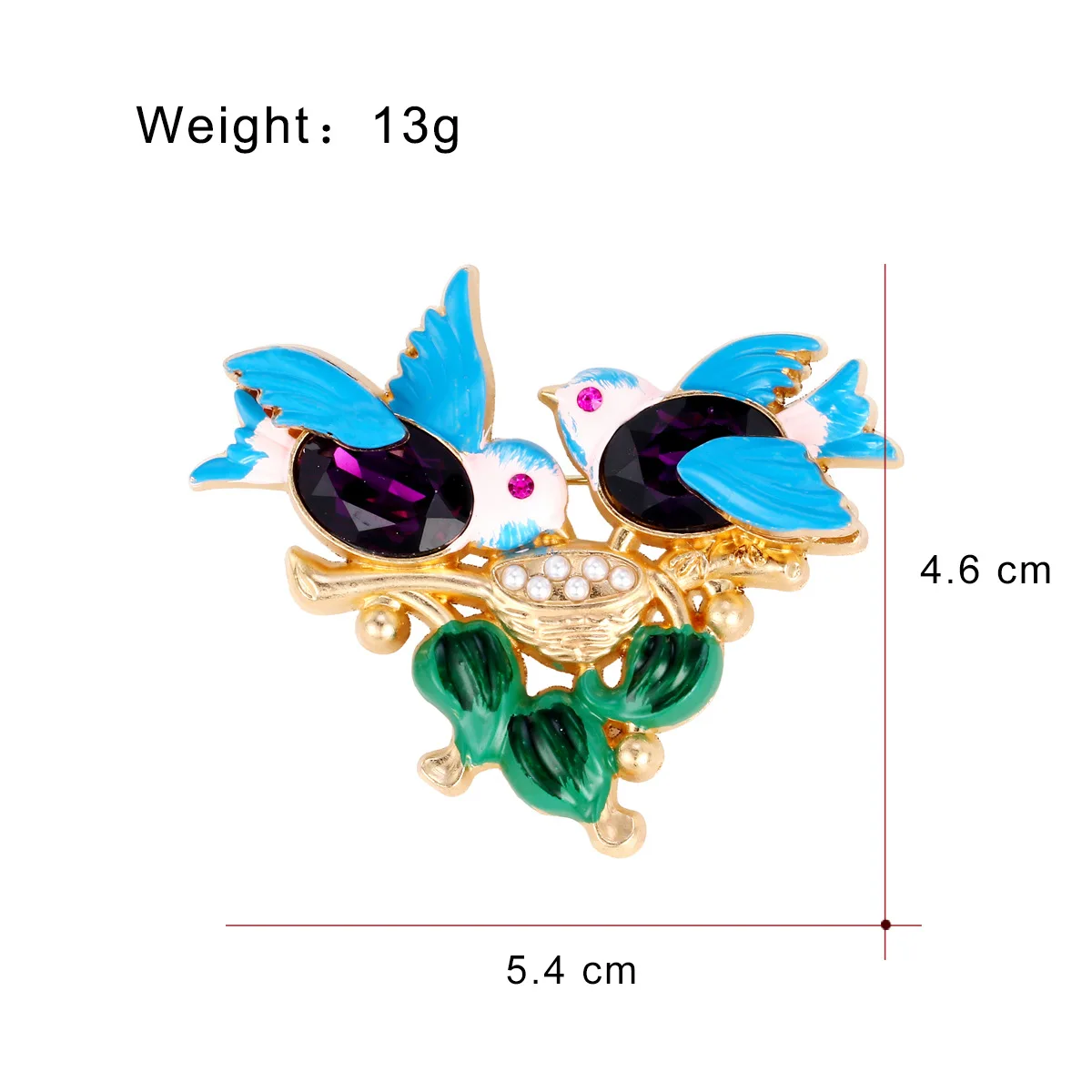 Two Beautiful Bird And Dove Brooches For Women, Fashionable And Elegant Animal Badges, Brooches, Event Party Backpack Decoration