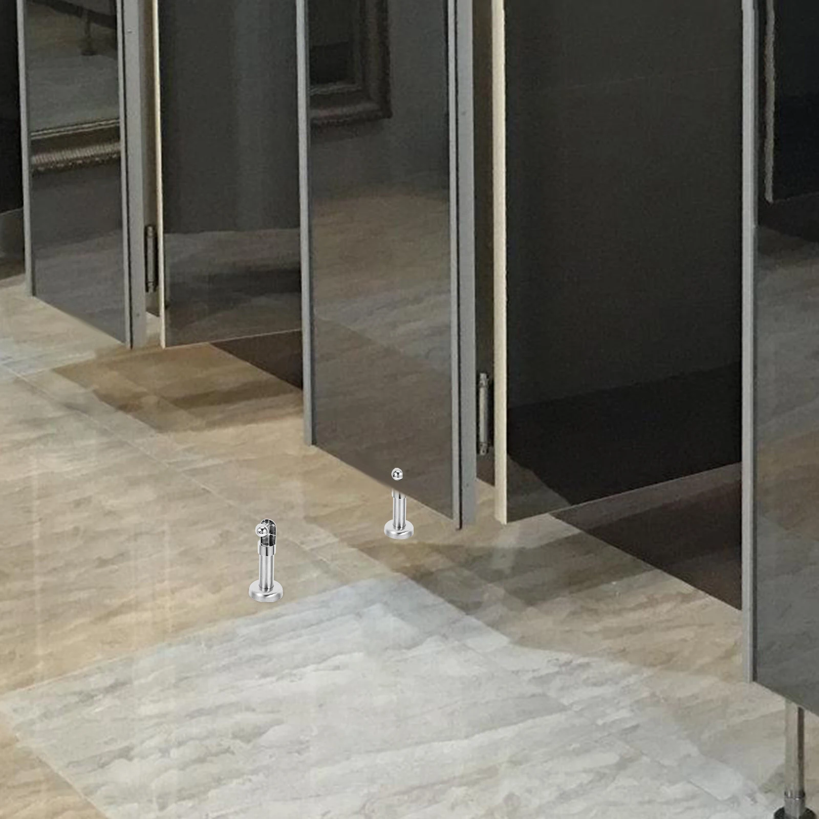 

4pcs Stainless Toilet Foot Heavy Duty Restroom Partition Toilet Room Partition Hardware Support Hardware Accessory Bracket