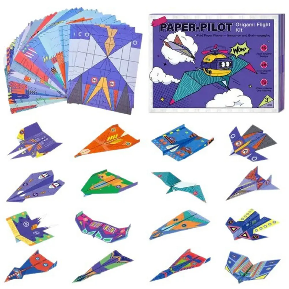 Kit de atividades de aviões de papel DIY libere habilidades práticas de criatividade para presente de Natal