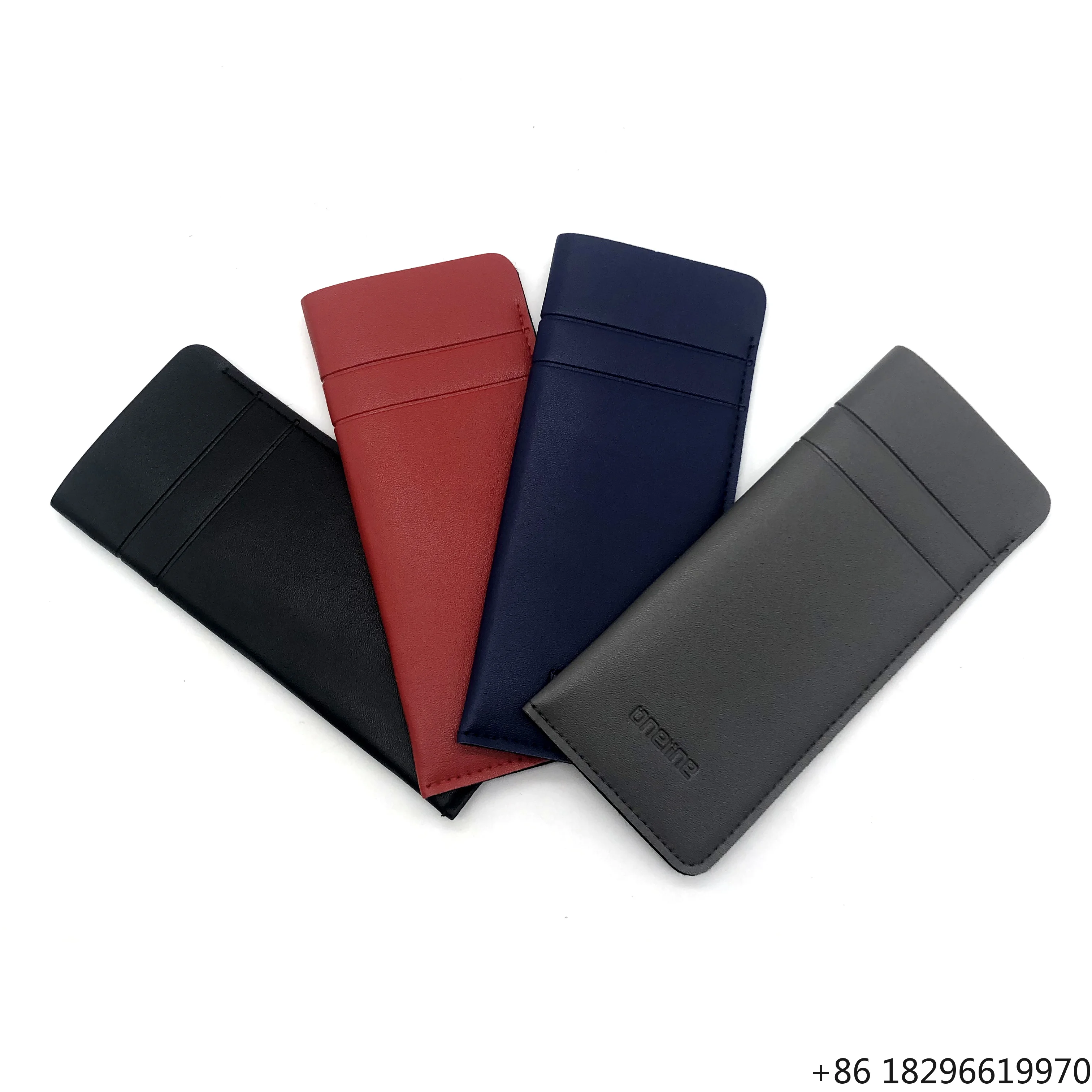 Custom Pu Sunglasses Packaging Leather Glasses Spectacle Case Pouch Bag for Sunglasses