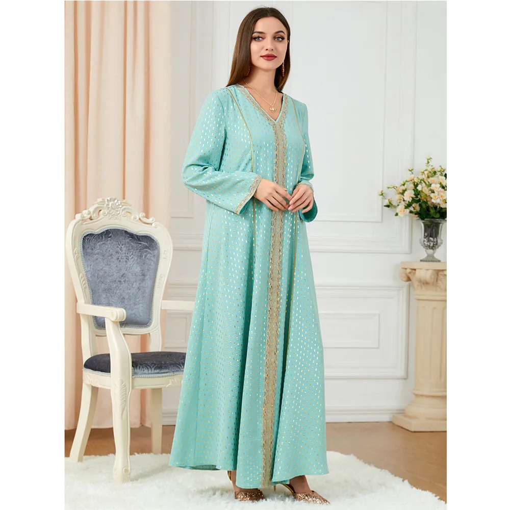 

Eid Ramadan Muslim Women Maxi Dress Islamic Gulf Jalabiya Marocain Kaftan Dubai Turkey Robe Abaya Femme Musulman Vestidos Gown