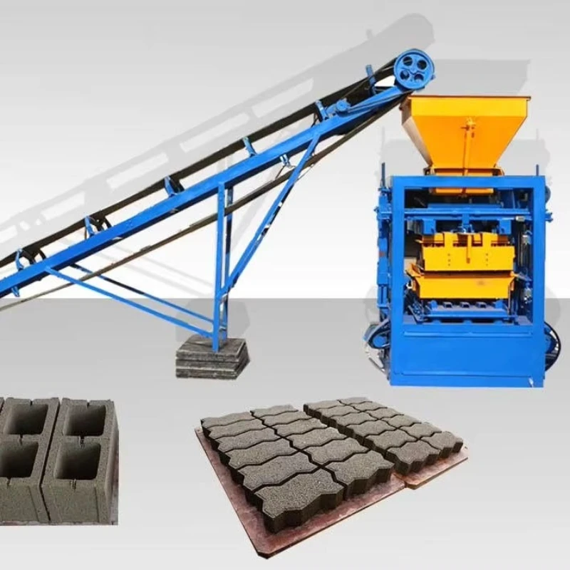 Plastic Brick Making Machine Recycled Concrete Block Cement Clay Interlock Manual Red Mud Bricks Making Machinery Automatic 2026