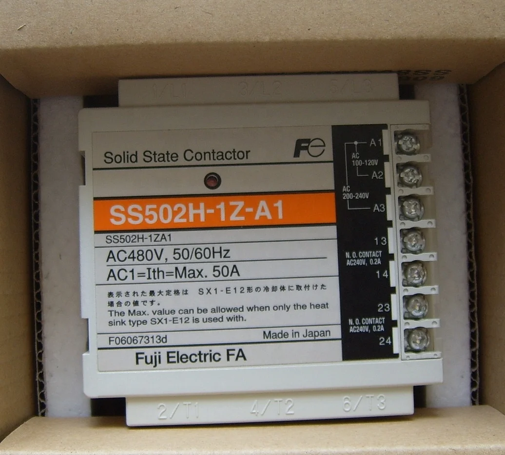 New Original FUJI Solid-state contactor SS502H-1Z-A1 3-Pole 380V 50A