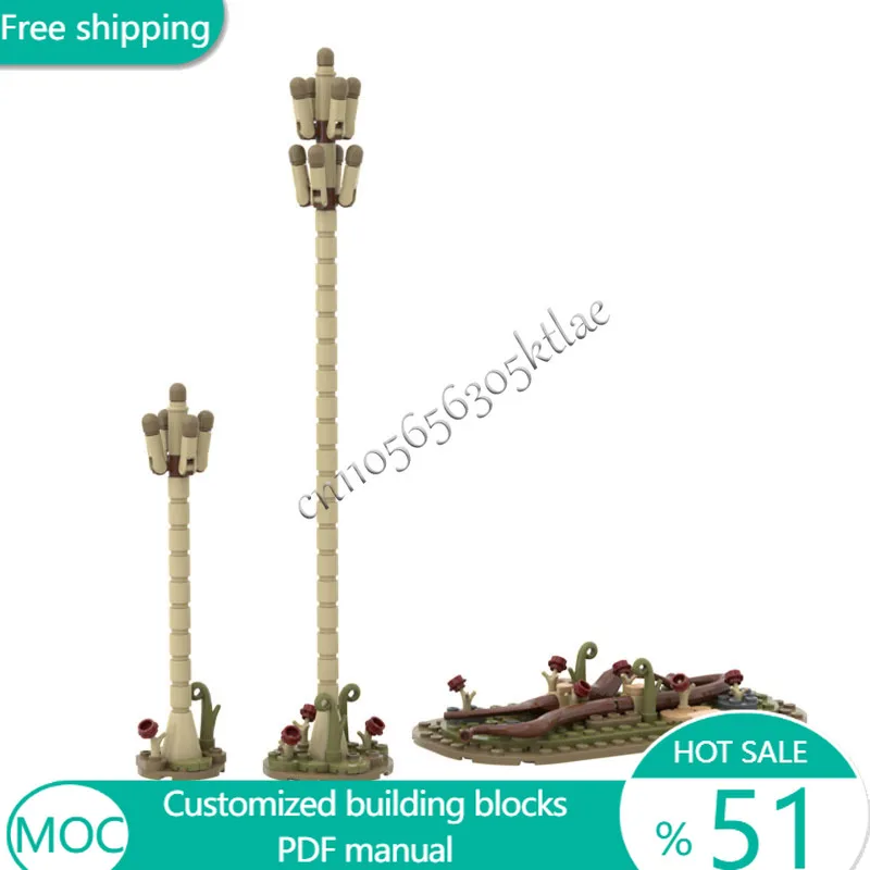 150 PCS Trees Prototaxites loganii MOC Customize Modular Building Block Kids Educational Popular Design DIY Festival Toy Gift