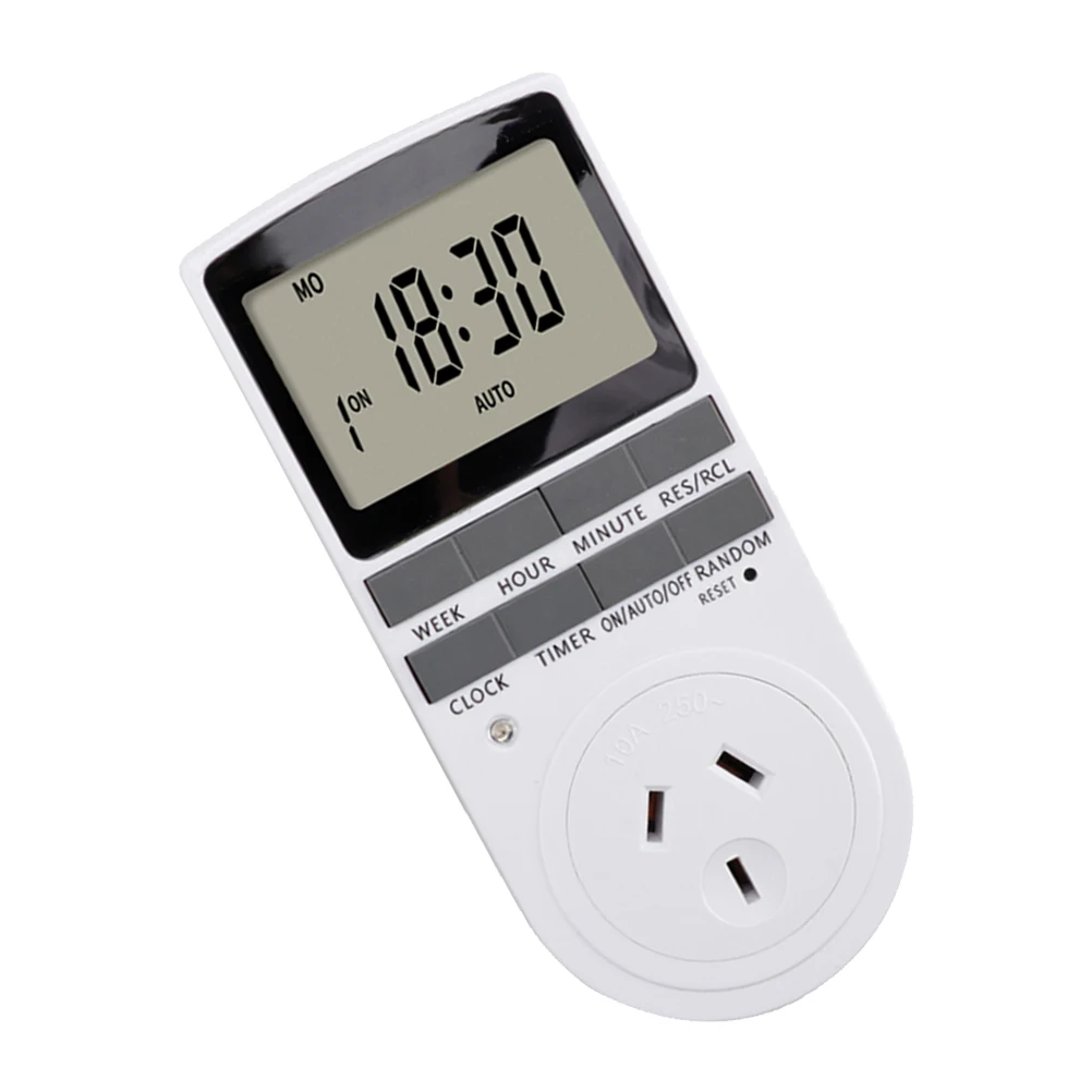 

Умная розетка с таймером, цифровая розетка, программируемый таймер, ЖК-дисплей высокого разрешения, энергосберегающая бытовая техника, вентиляторы освещения