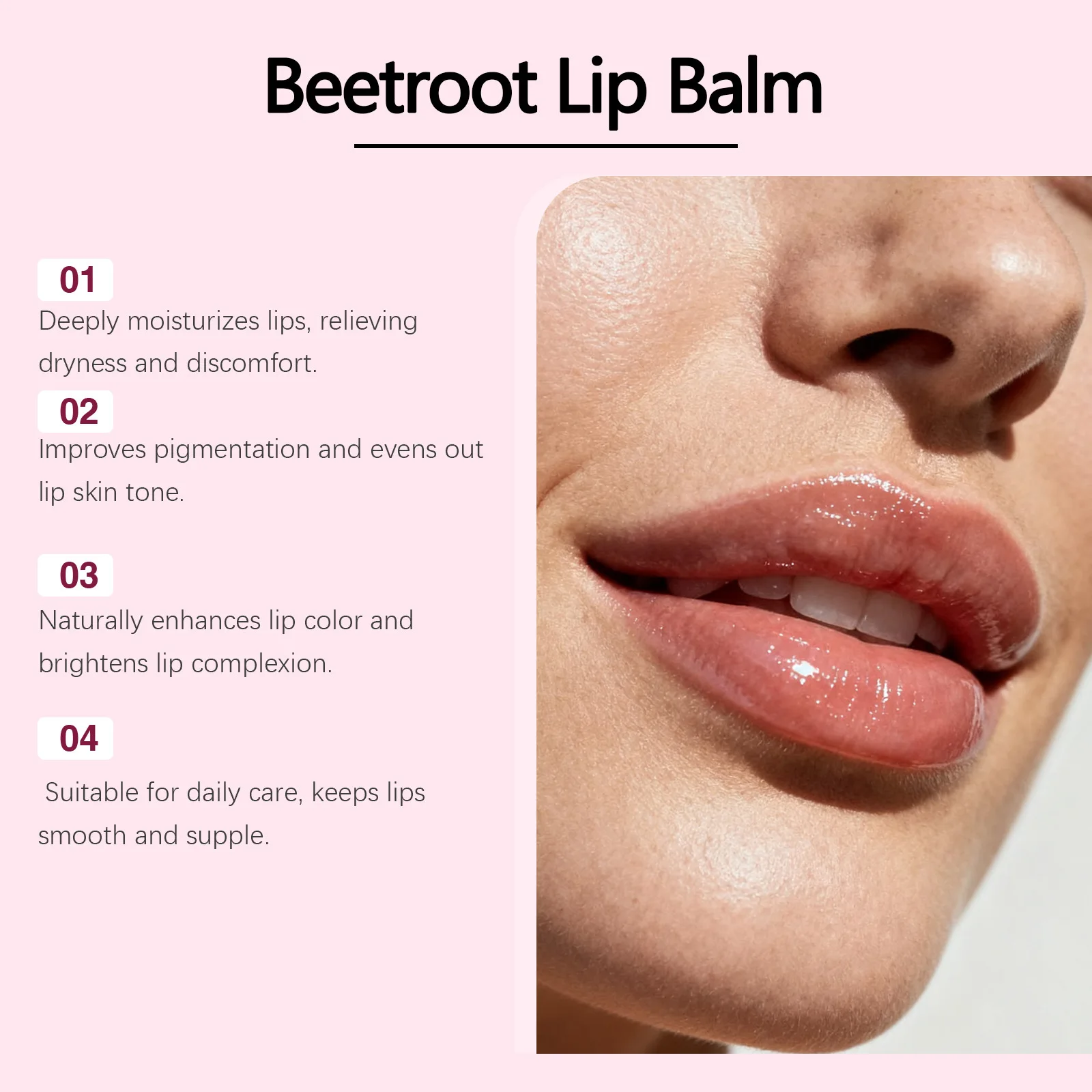 Beetroot baume à lèvres nourrissant léger hydratant rafraîchissant hydratant Non collant soin quotidien des lèvres Peeling changements de saison