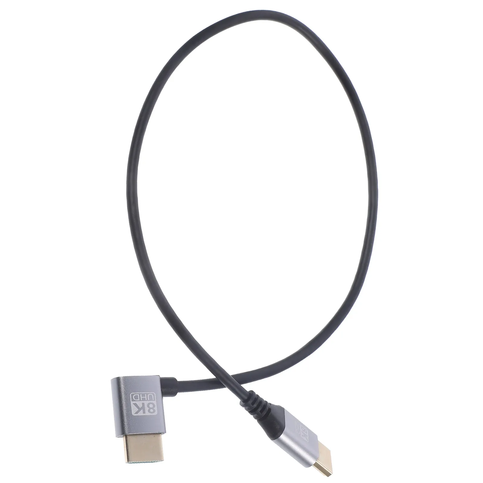 

Connector Angled To Adapter For Monitor 2.1 Short Projector Connector Laptop Accessory High Speed Compatible With 4K