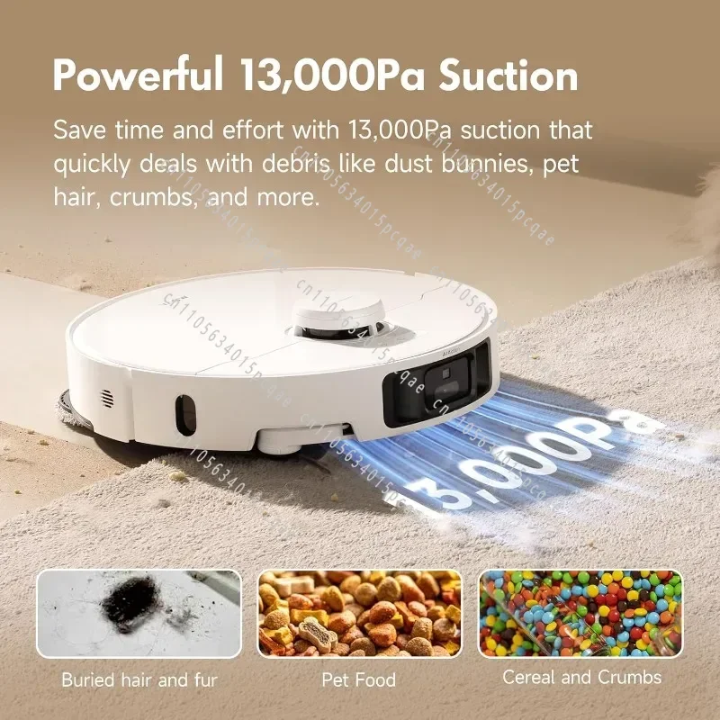 P10S Pro Ultra Vacuum And Mop 11,000Pa Suction, 70°F Hot Water Auto Mop Washing & Drying, Dual Spinning Extenable Mop