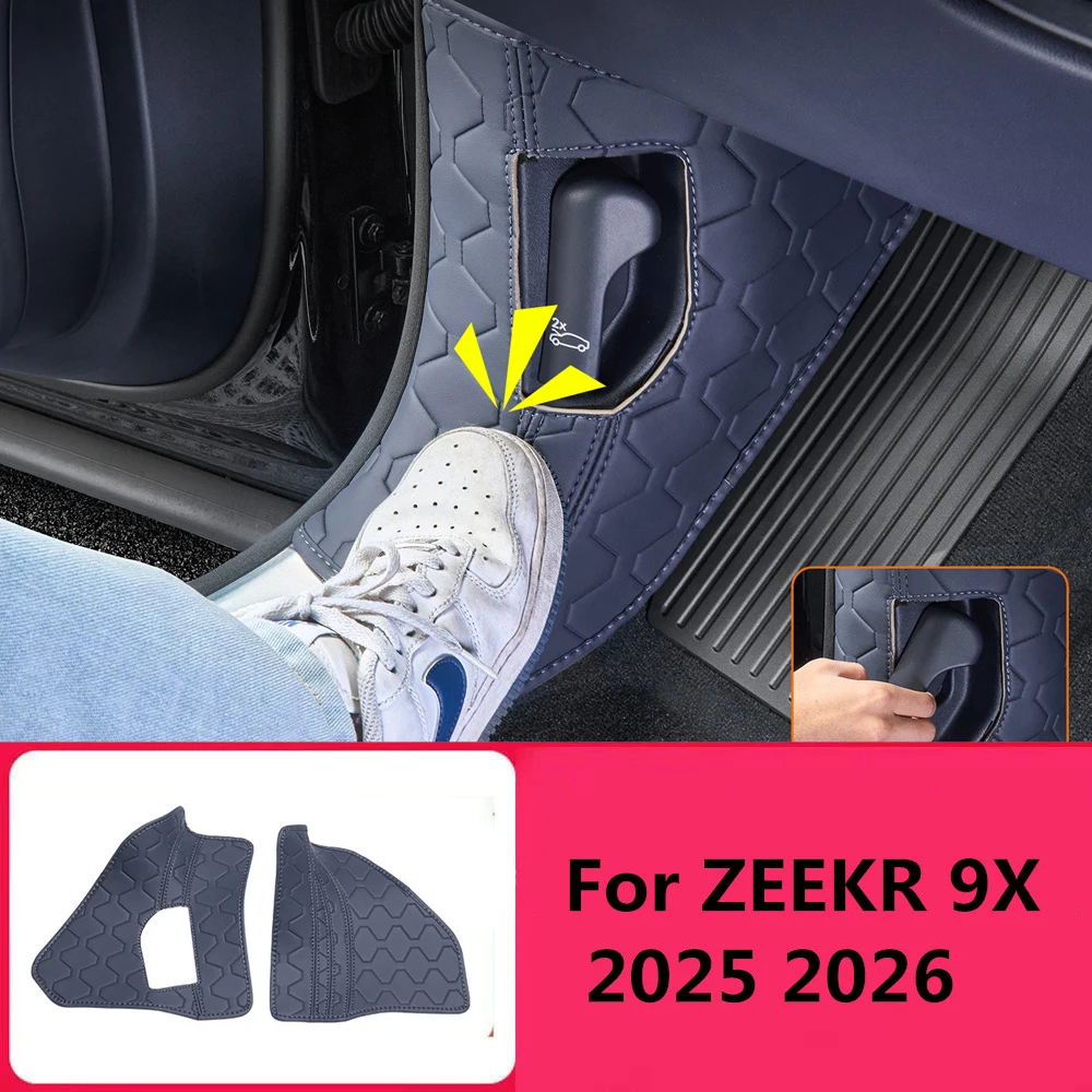 

Защитная накладка на переднюю А-стойку (сторона водителя) для ZEEKR 9X 2025-2026: кожаная накладка от царапин и износа, защита нижней части сиденья, аксессуары для интерьера