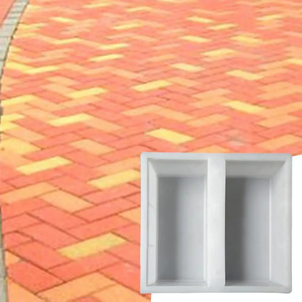 10*20*6cm Colored Plaza Dutch Brick Mold Permeable Hollow DIY Durable Garden Pavement Brick Mould for Household