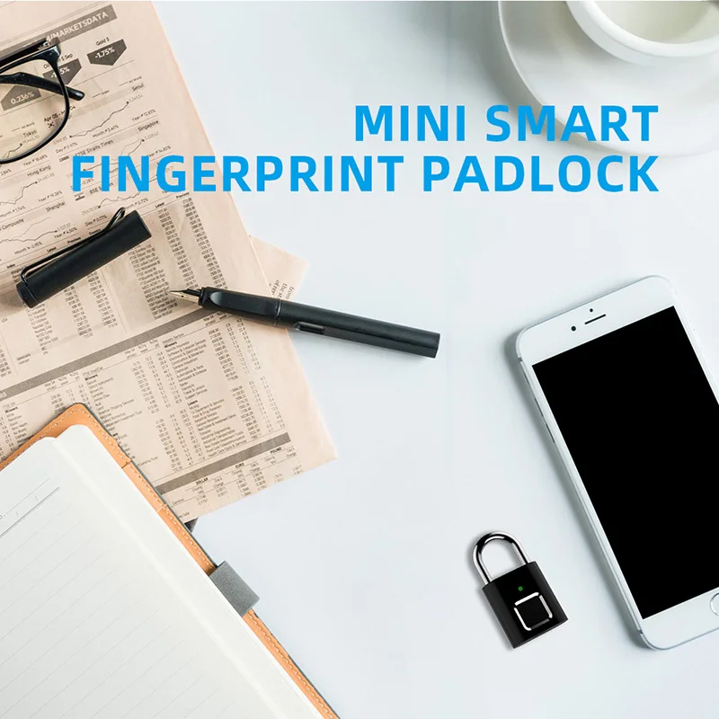 Z30 Dropshipping Smart Biometric Thumbprint Door USB Rechargeable Padlocks Portable Anti-Theft Fingerprint Lock for Bag Drawer