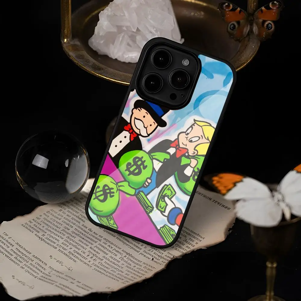 Trend Cartoon Dollar Alec M-Monopoly MAISTO Phone Case PC+TPU CoverFor Iphone 16 15 14 13 11 12 Pro Max Xr X Xs 8 7 Plus