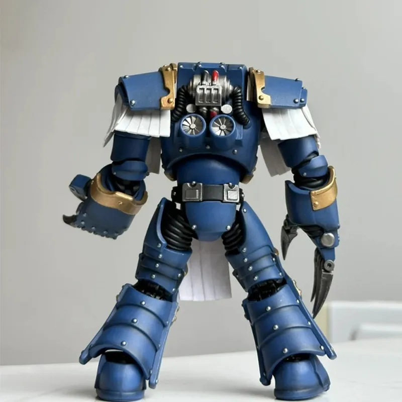 Joytoy ultramarines cataphractii terminator esquadrão sargento terminator 1/18 figura de ação warhammer 30k articulações brinquedo móvel presentes