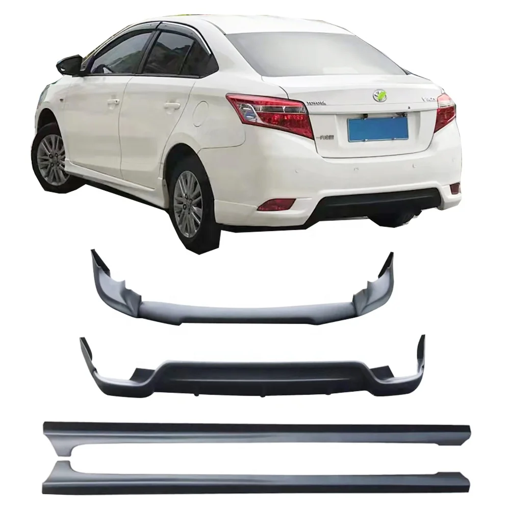 car bodykit for 2014-2017 Toyota YARiS vios front lip rear  side skirts plastic material