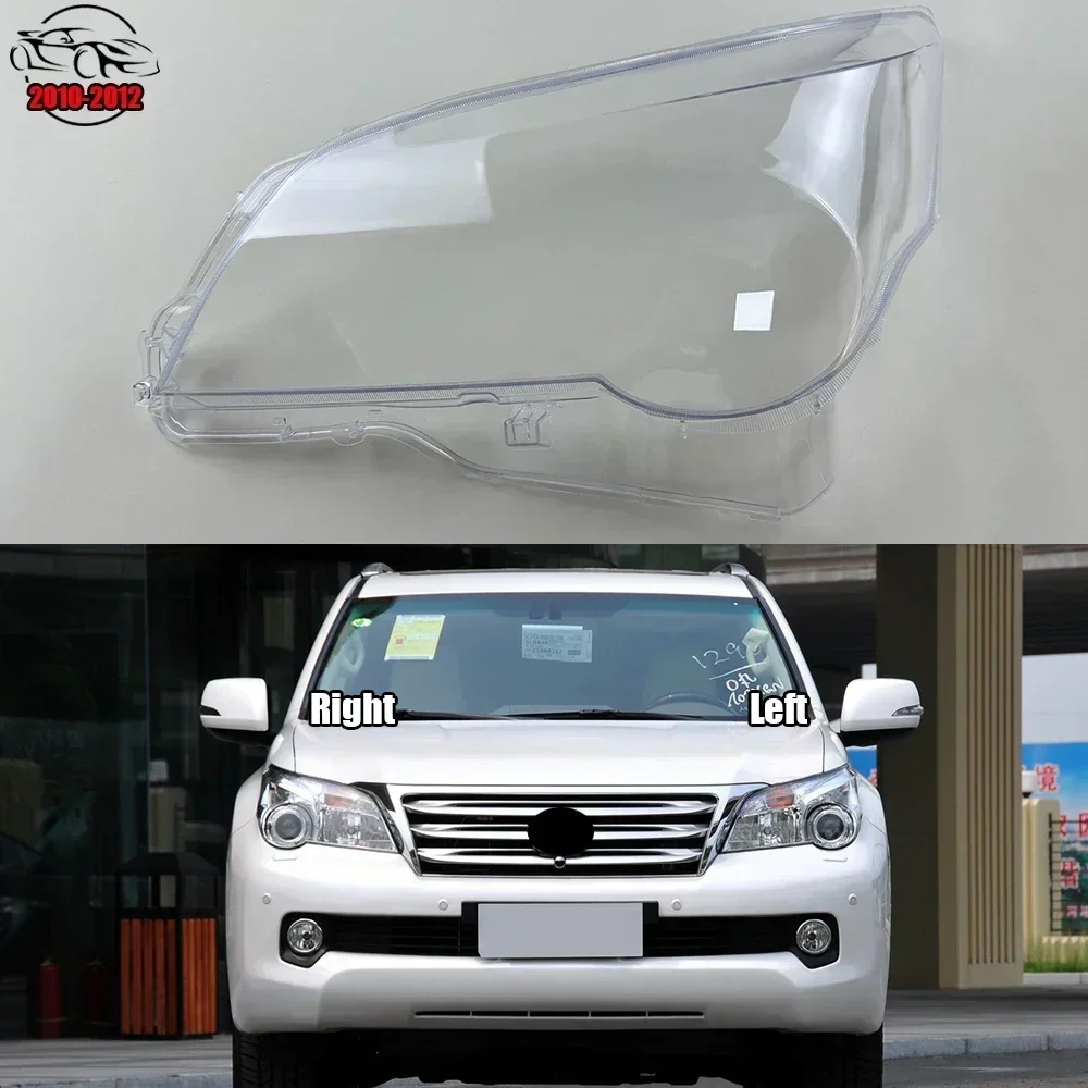

For Lexus GX GX400 GX460 2010 2011 2012 Headlamp Shell Transparent Lamp Shade Lens Front Headlight Cover Lampshade Plexiglass