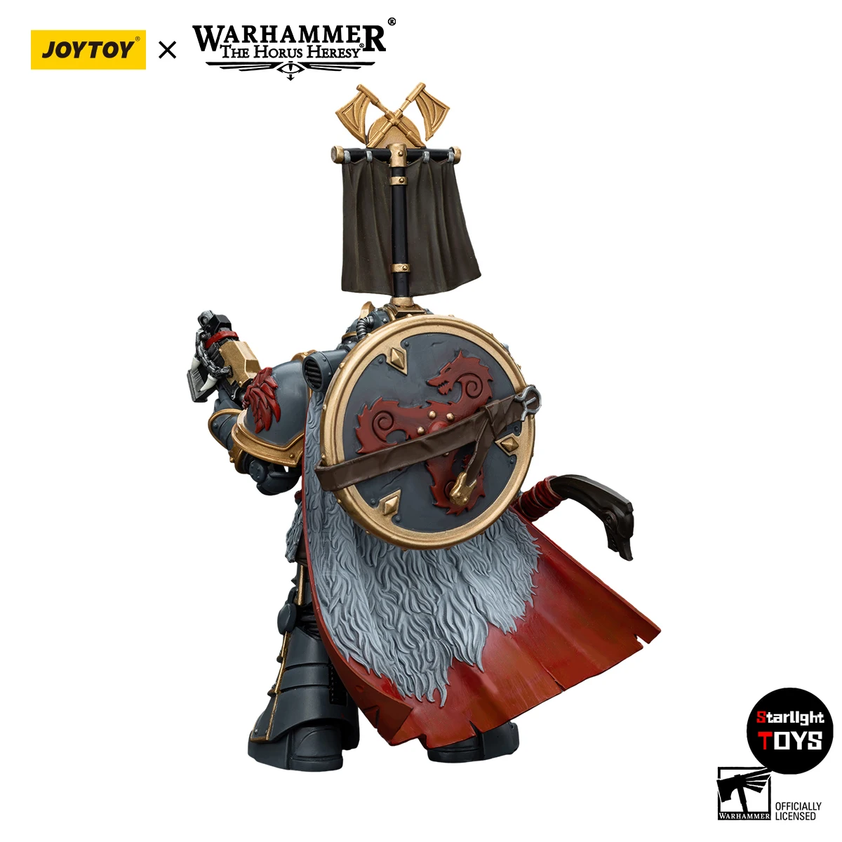 

JOYTOY Warhammer 40K Space Wolves Legion Praetor with Power Axe and Combat Shield
