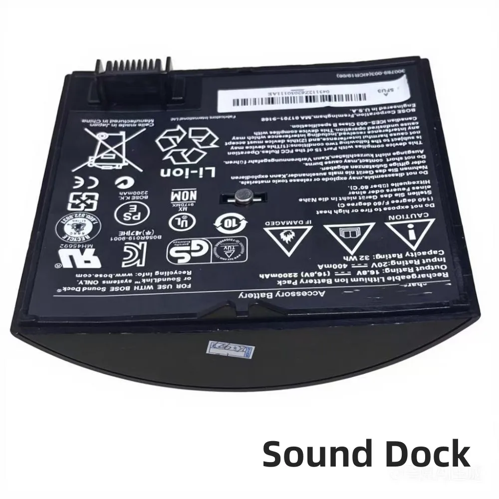 100% оригинал 2200 мАч 16 8 В для BOSE Sound Dock 300769-001 300769-003 300769-004 300770-001 Батарея динамика Фото №2