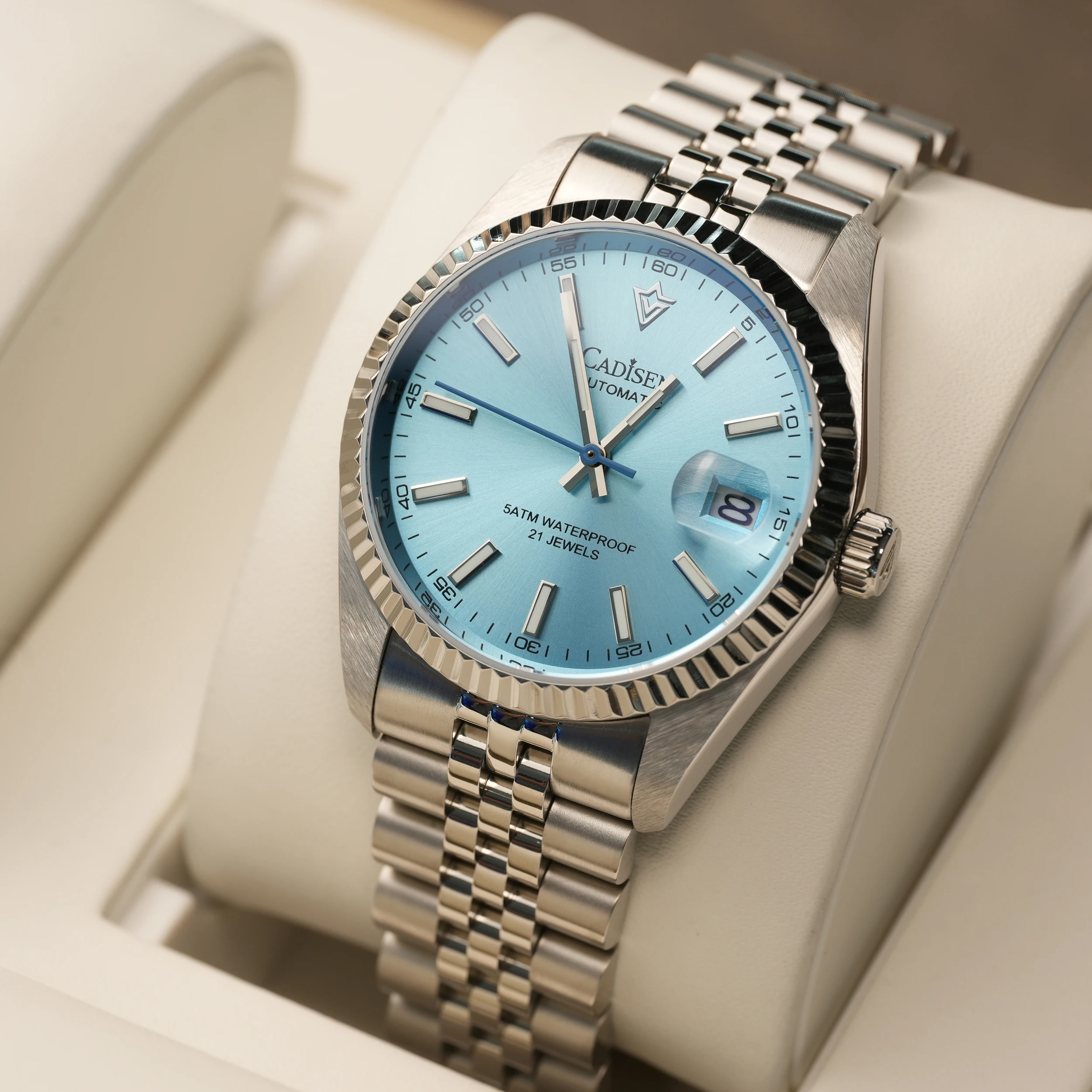 CADISEN 2026 Men Mechanical Watch Top Brand Luxury Automatic Watch Business Stainless Steel Waterproof Watch Men Gift With Box