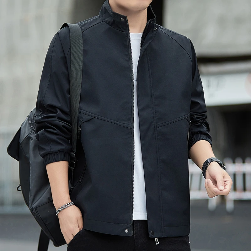 American Retro Lightweight Flight Jackets Men Spring Autumn New Loose Large Size Men's Clothing Baseball Jacket Coats MDL2412