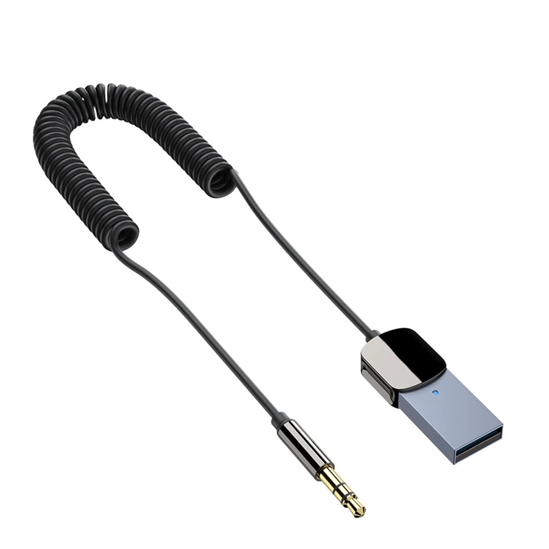 

Wireless Bluetooth 5.0 Receiver Adapter Handsfree Car Speaker 3.5Mm Jack Aux Audio Music For Car Bluetooth Transmitter