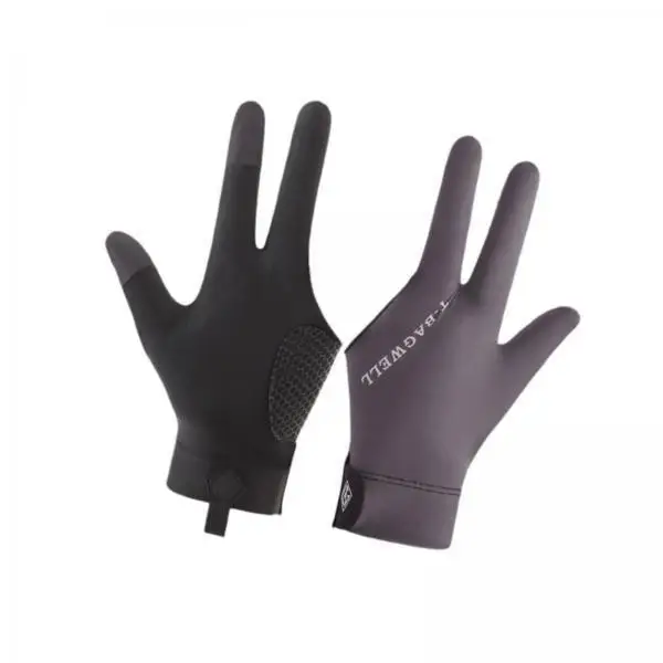 

Перчатки для бильярда Cue Gloves Three Finger: Профессиональные, легкие, противоскользящие, сетчатые, для игроков и любителей