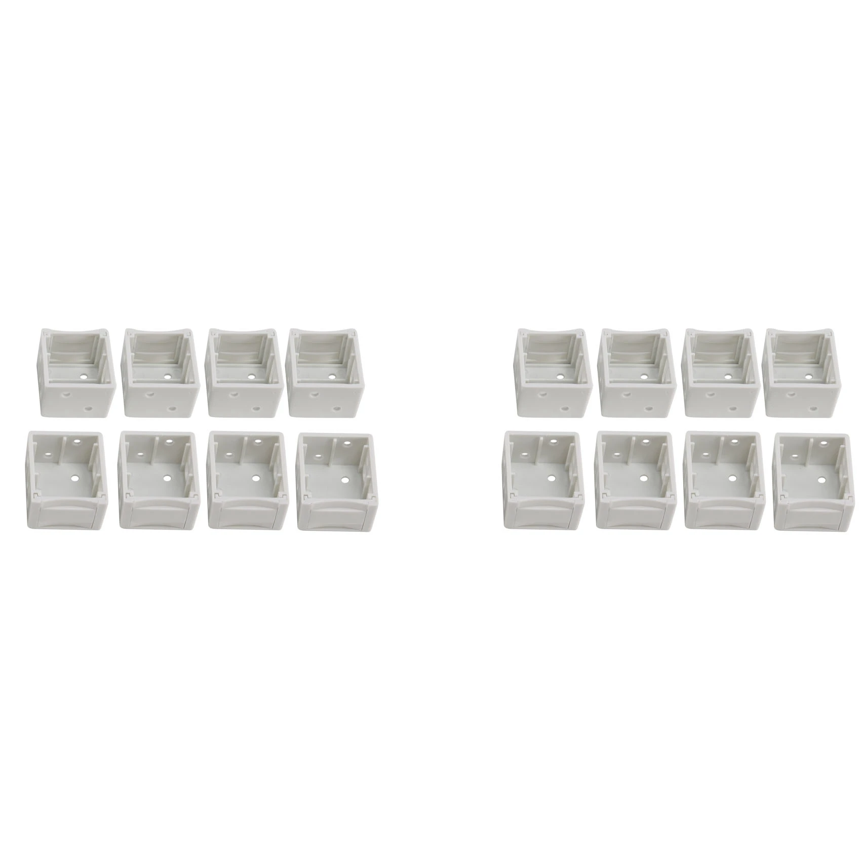 AC23-1 Inch Blind Brackets White Profile Box Mounting Bracket Window Blinds Headrail Bracket (16)