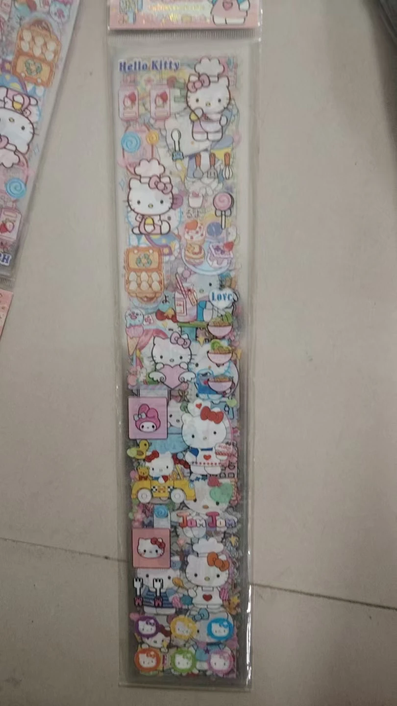 

Набор из 20 случайных прозрачных наклеек Sanrio Kuromi Cinnamoroll для детского творчества и скрапбукинга