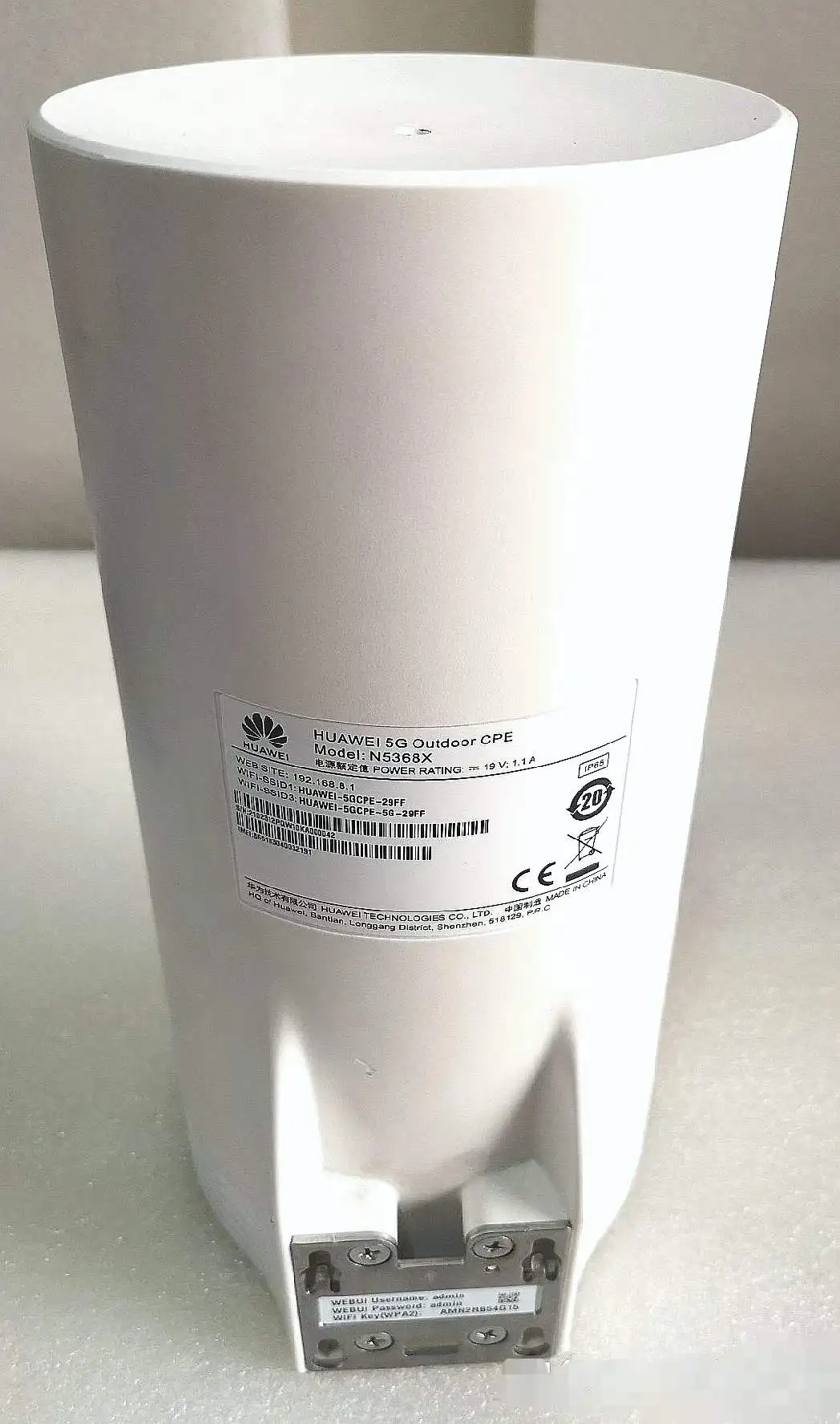 New Huawei 5G Outdoor CPE 5G CPE MAX Support 5G N78/N77/N41/N38 Band And 2.4 GHz/5 GHz