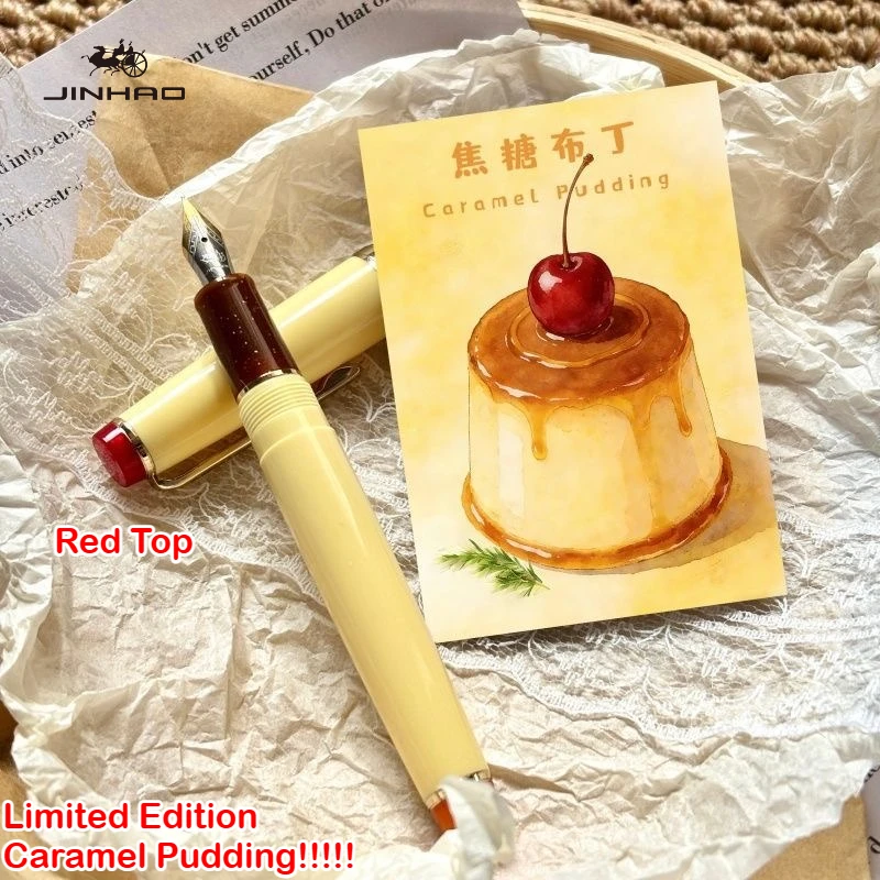 

Limited Edition Colors JINHAO 82 Fountain Pen Caramel Pudding Gold Clip EF/F/M Calligraphy Pen Office School Supplies Stationery