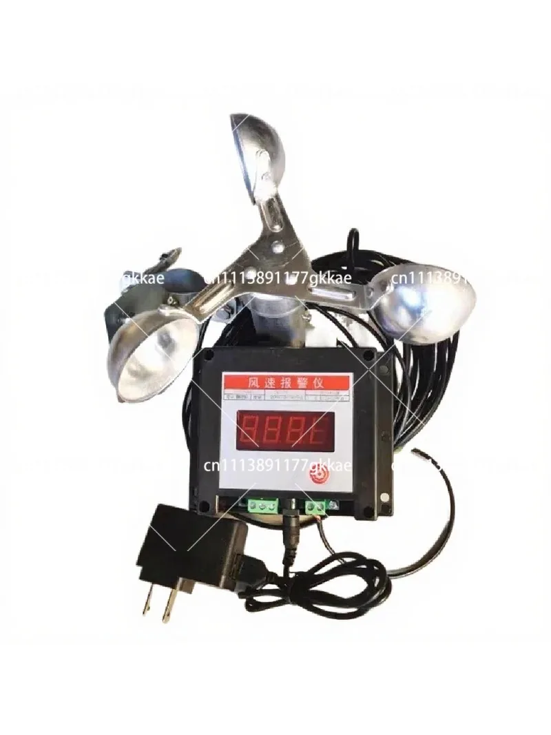 Tower Crane Anemometer Wind Speed Sensor Meter AC220V Alarm Measurement Device