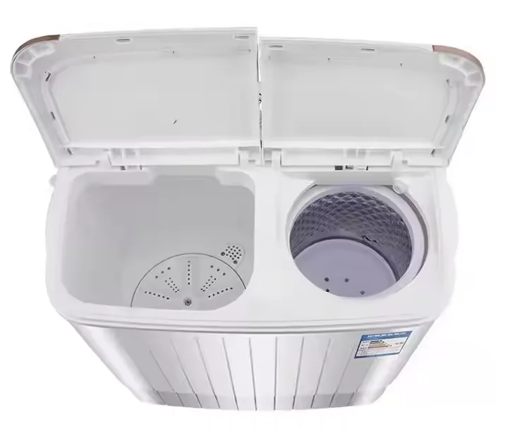 Semi-automatic Washing Machine  Compact Twin Tub Laundry Machine  Washer  Low Noise & Energy Saving for Household Use