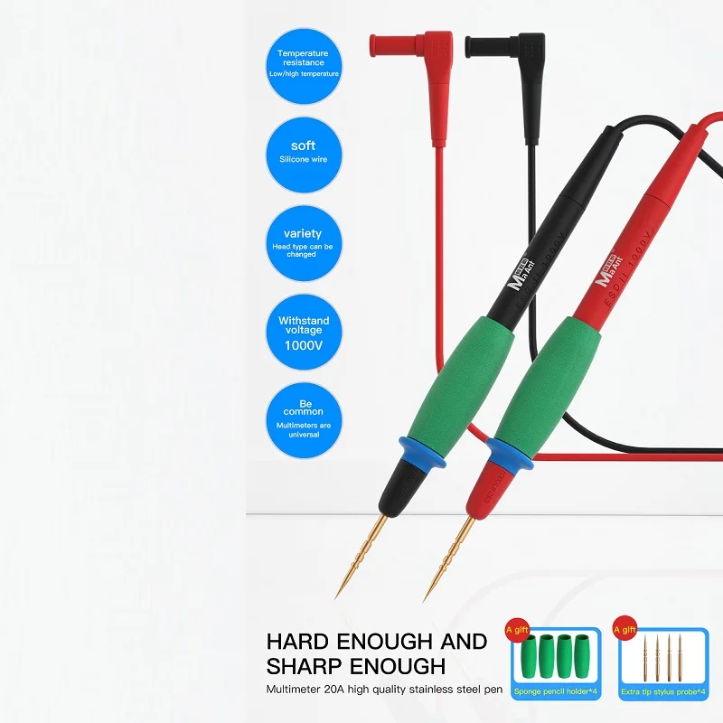 MaAnt P22A 1000V 20A Super Conducting Universal Multimeter Probe Replaceable Accurate Measurement Test Leads Wire Pen