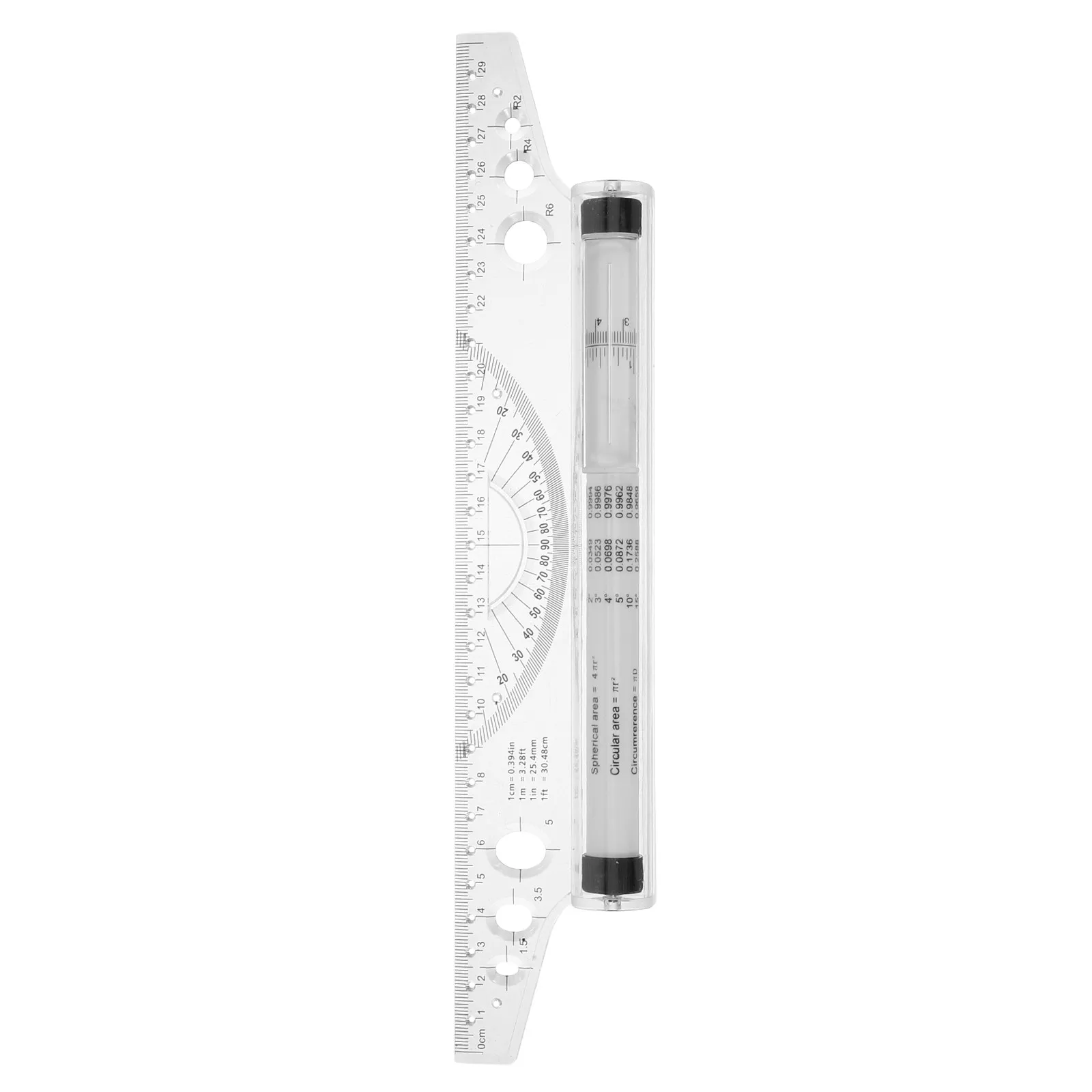 Multifunctional Plastic Parallel Ruler Rolling Roller for Drawing Angles Circles Graphs Measuring Tool Parallel Ruler
