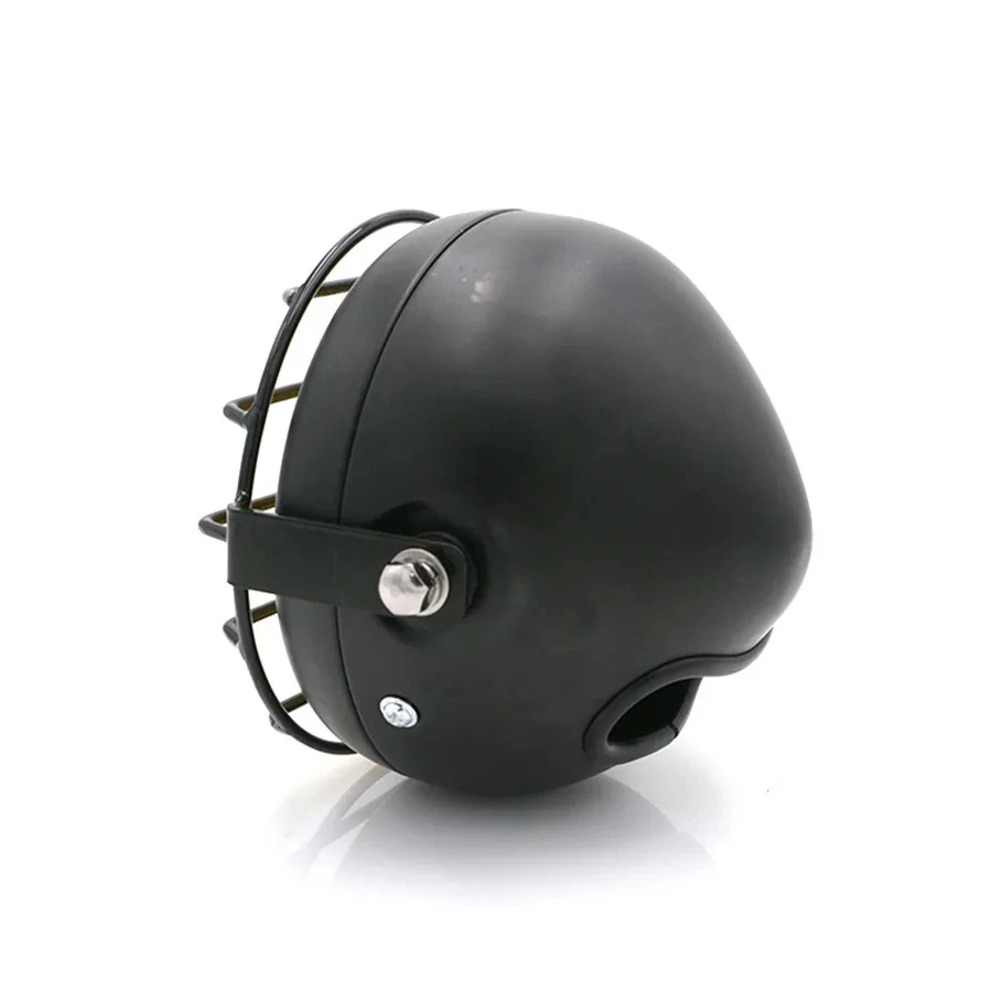 عالية الجودة العالمي الرجعية خمر دراجة نارية مصباح 6.5 بوصة 35 واط LED العنبر العلوي مع الجانب جبل غطاء الشواية