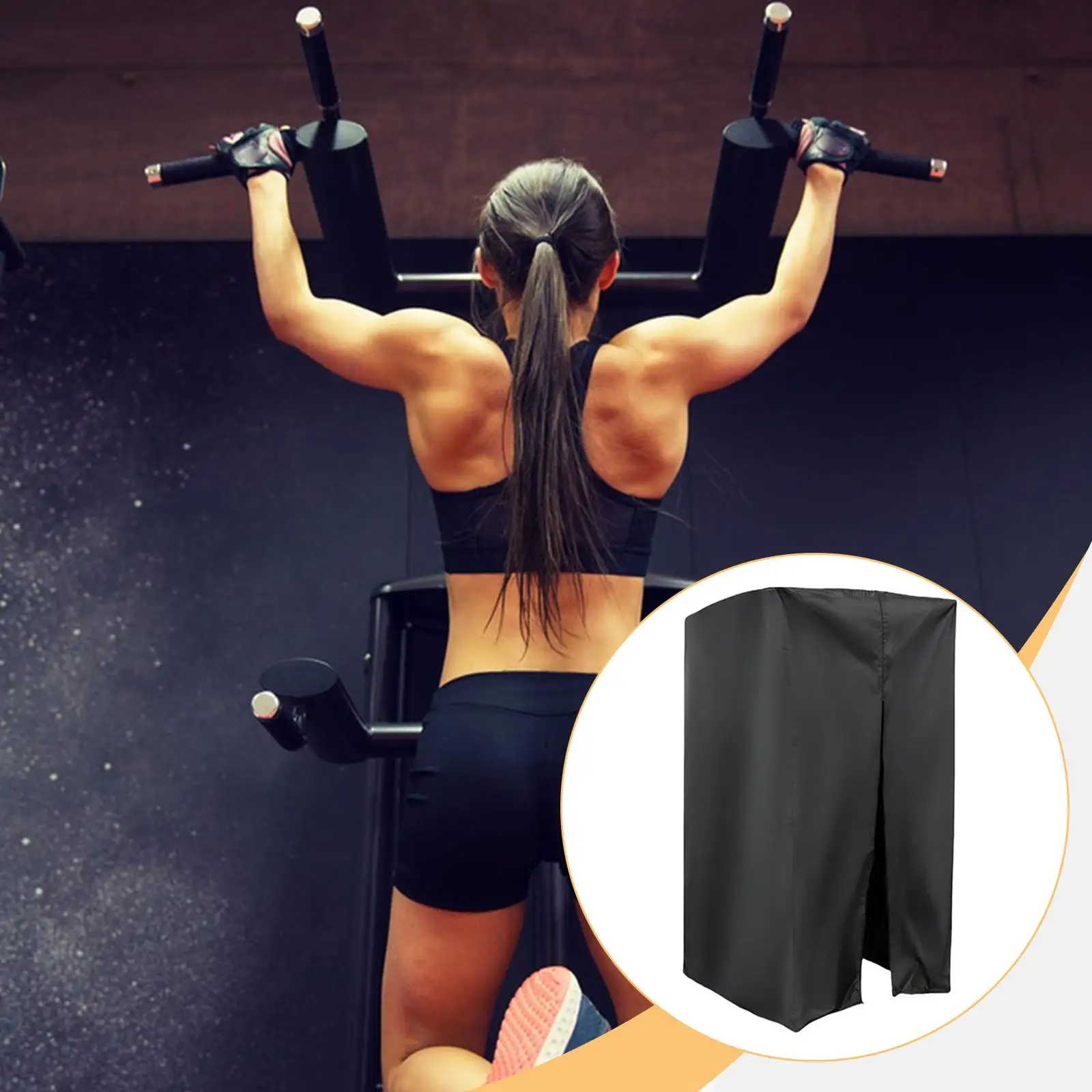 غطاء سحب لأعلى، غطاء رف القرفصاء، مقاوم للغبار، مقاوم للماء، متعدد الوظائف، ملحقات سوداء قوية وعملية #1